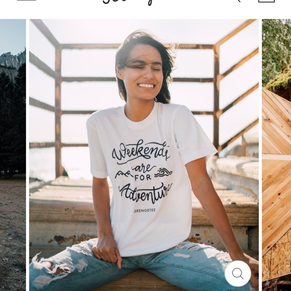 Weekends are for Adventure graphic tee-white